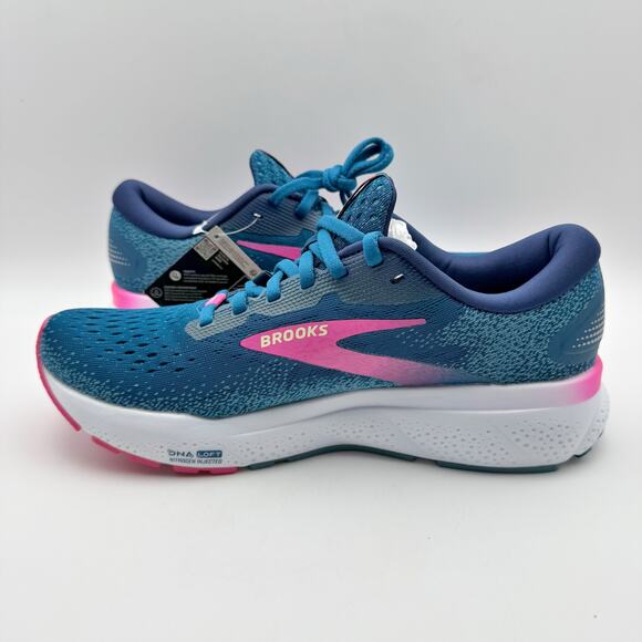 Brooks Womens Ghost 16 GTX Running Sneakers US 9.5 M EU 41 Blue Waterproof NIB - Picture 7 of 12
